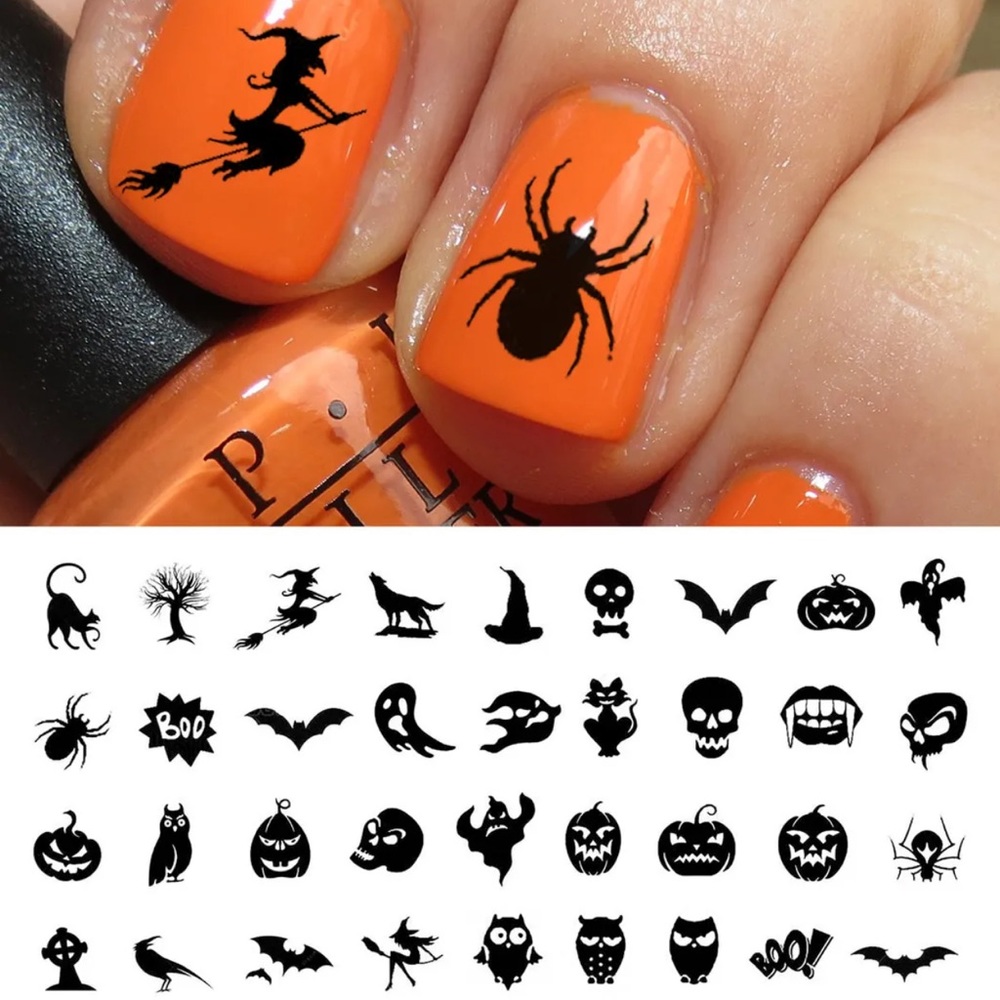 💌BO/GO$6 Halloween Spooky 2 Transfer Nail Decals